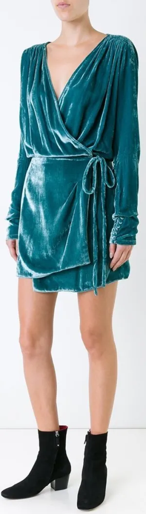 'Anjelica' Velvet Short Dressing Gown