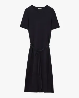 Belted Rib T-Shirt Dress