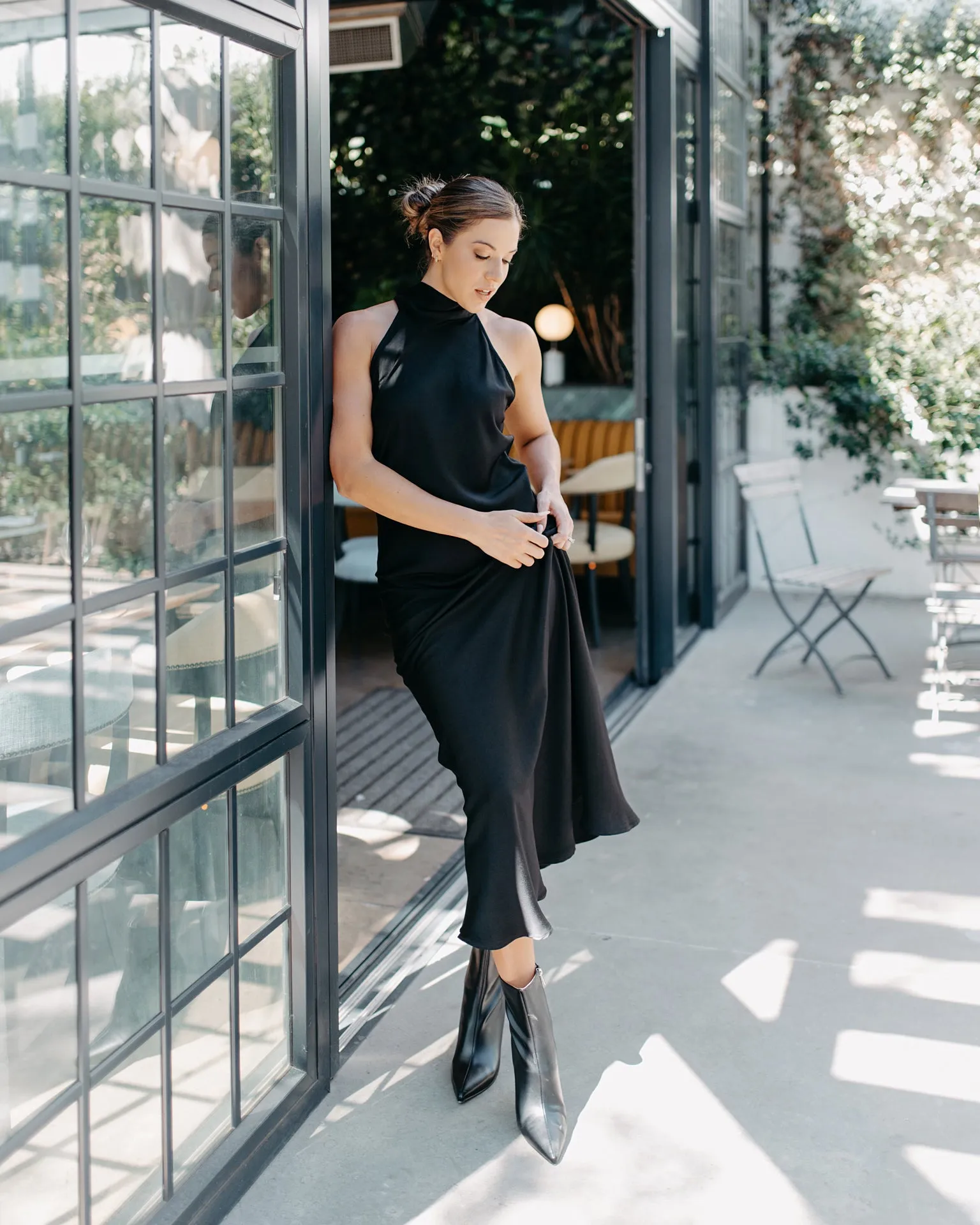 Jenna Halterneck Dress | Black