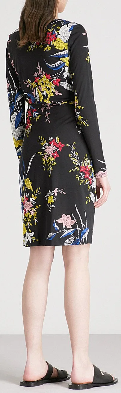 'Julian' Floral-Print Wrap Dress