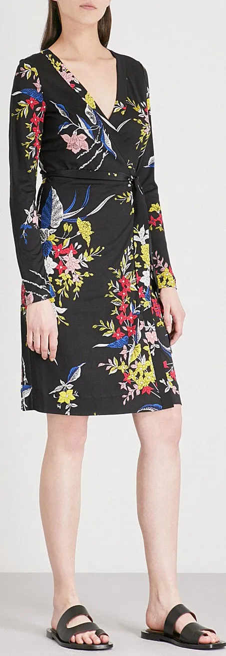 'Julian' Floral-Print Wrap Dress